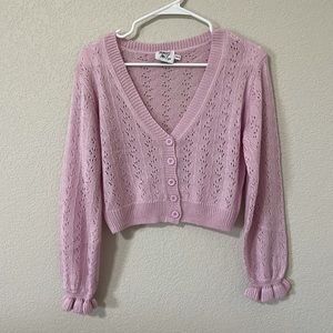 Princess Polly Pink Cardigan Sweater Knit
